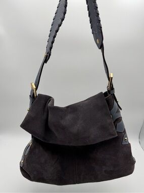 Lucky Brand Suede Hobo Bag